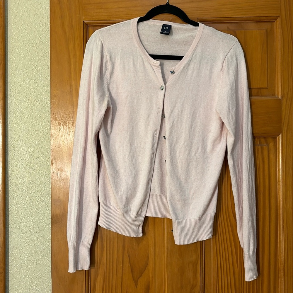 Light pink Gap cardigan